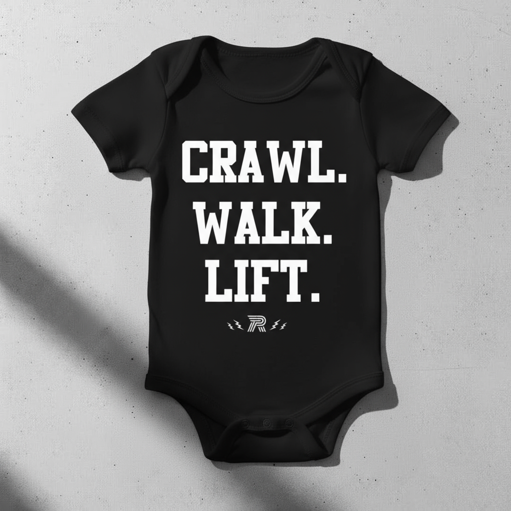 Crawl Walk Lift - Thor Gym - Baby Onesie