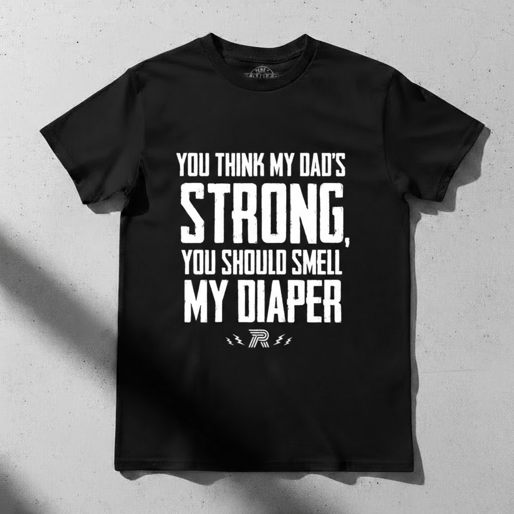 Dad Stronger My Diaper - Thor Gym - Toddler Tee