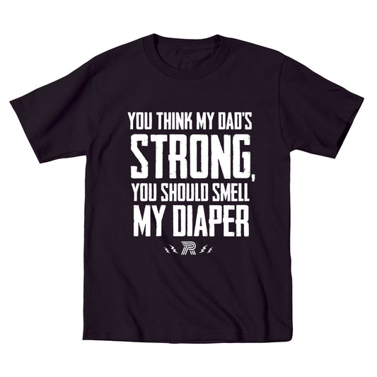 Dad Stronger My Diaper - Thor Gym - Toddler Tee