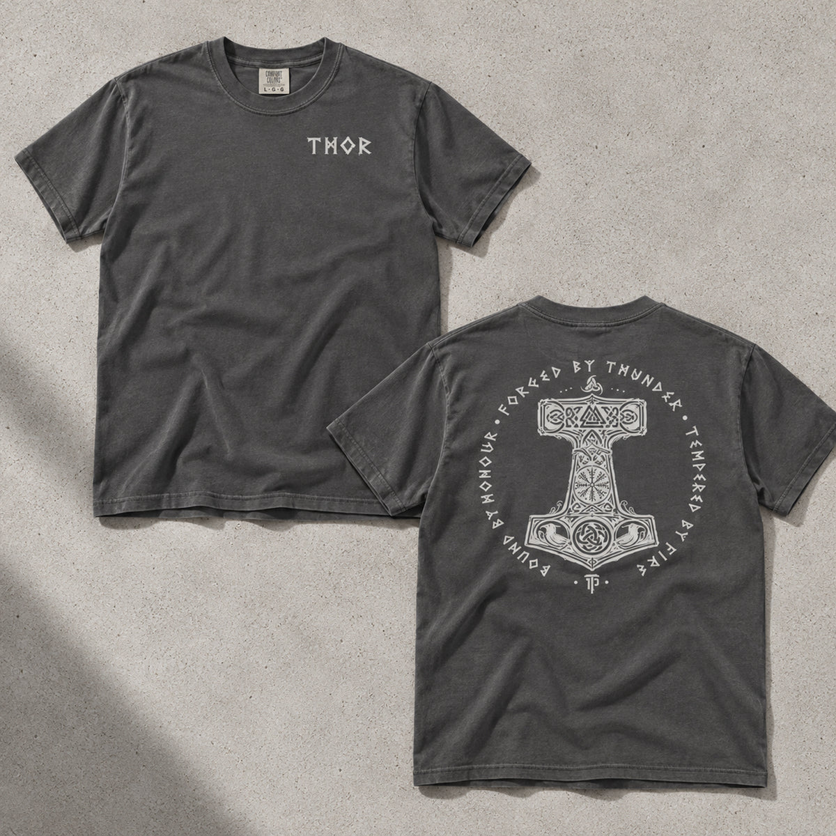 Forged By Thunder - Heavyweight T-shirt