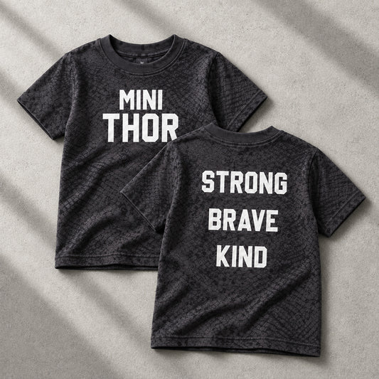 MINI THOR - Strong Brave Kind - Toddler Tee