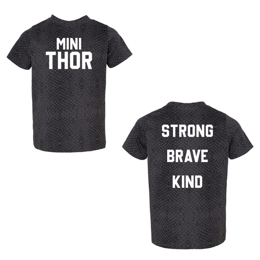 MINI THOR - Strong Brave Kind - Toddler Tee