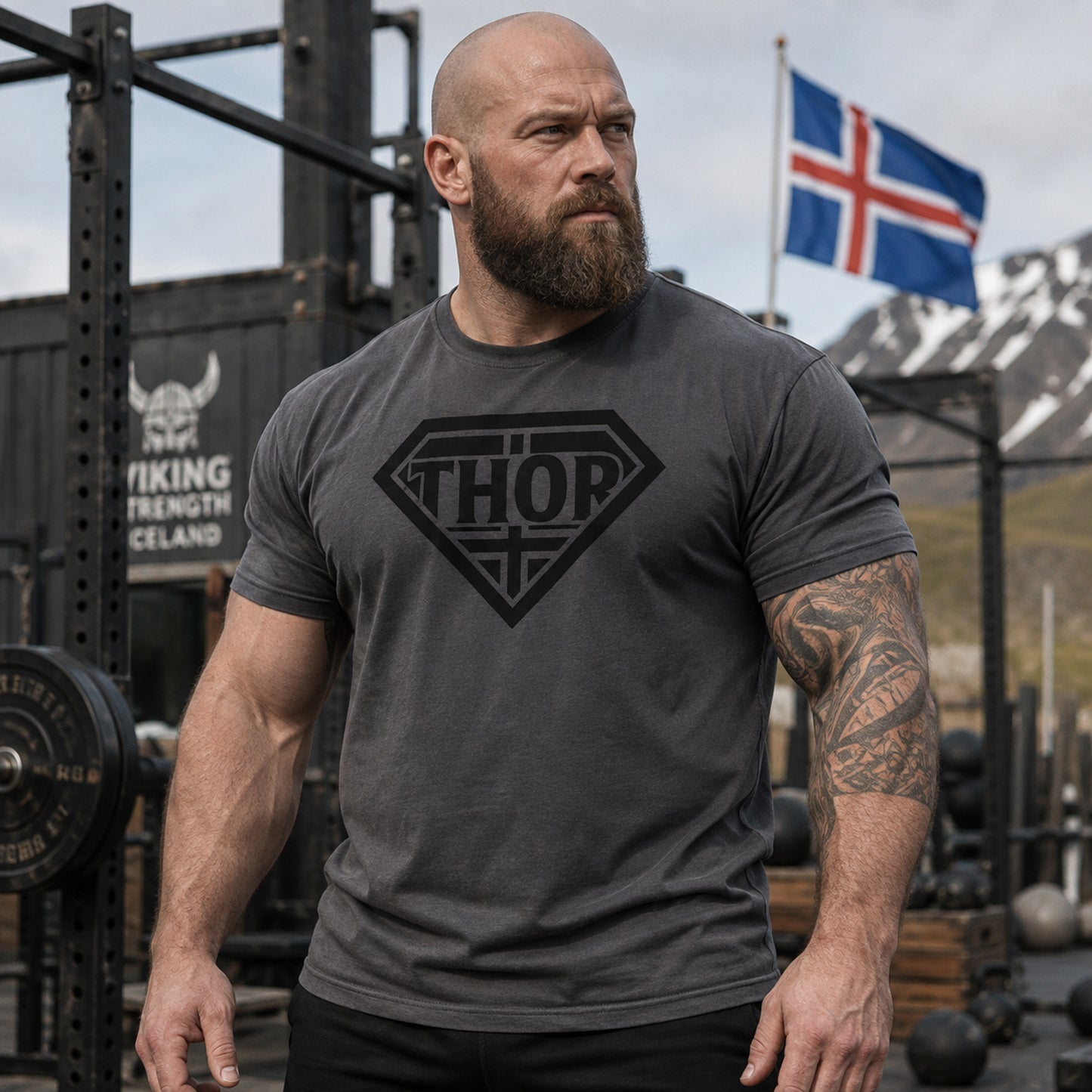 Thor Superhero Logo - Heavyweight T-shirt