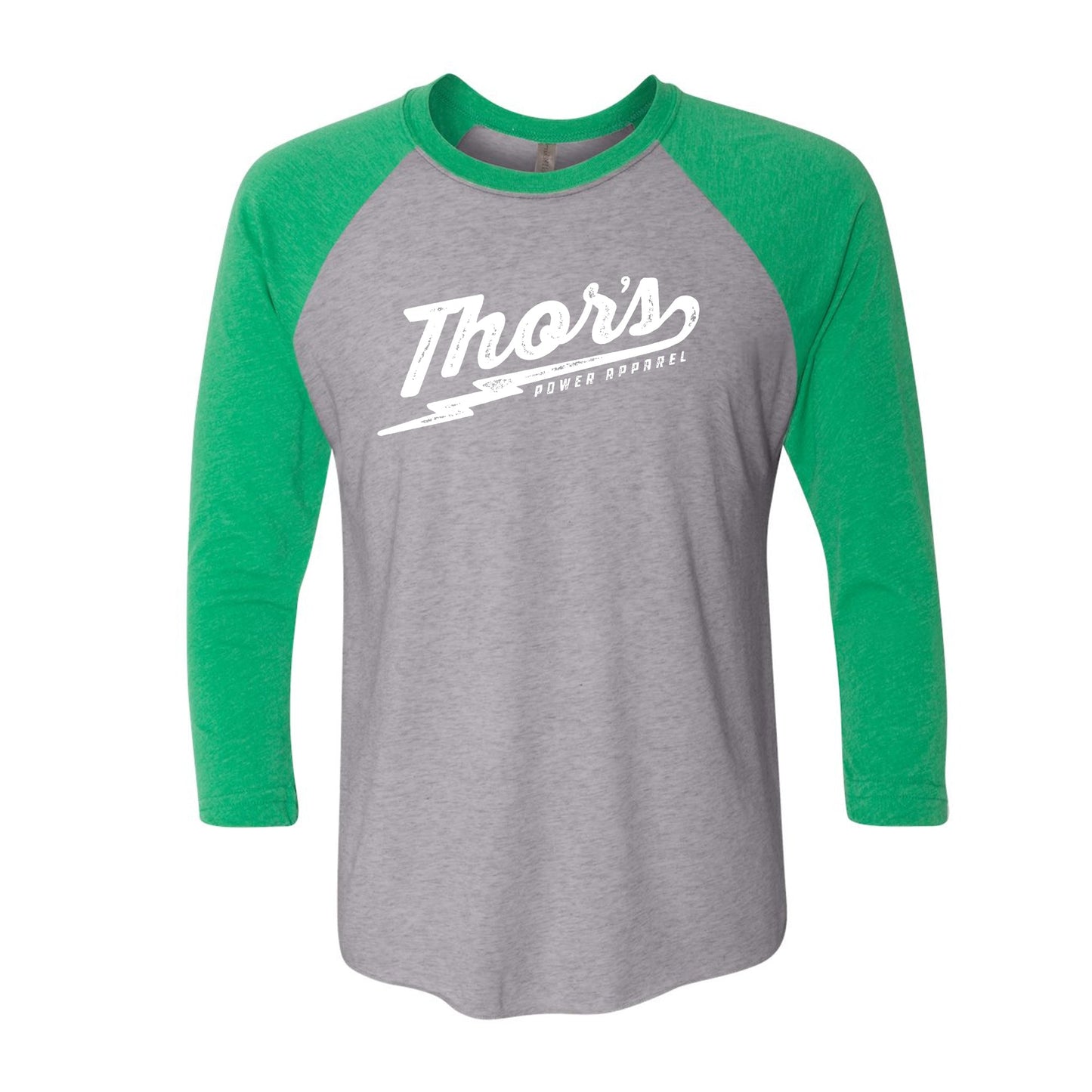 Thor's Gym - Lightning Logo - Unisex Blend Raglan