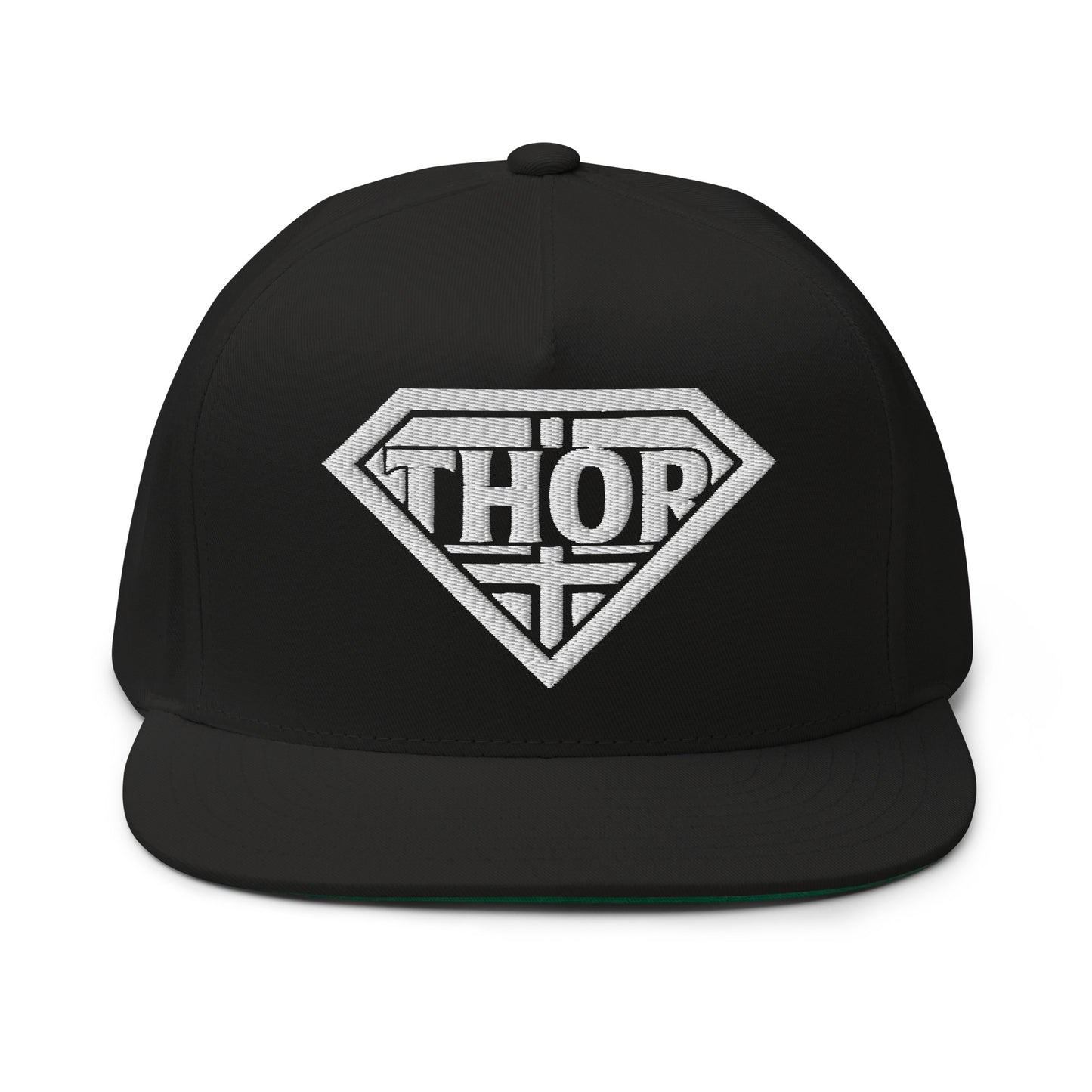 Thor Superhero Logo - Snapback Flat Bill Cap