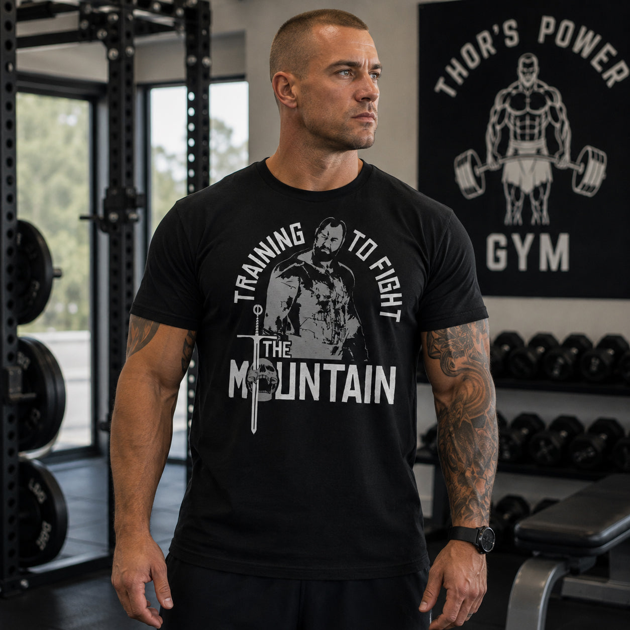 Training To Fight The Mountain Icon - Thor's Gym - Unisex T-Shirt