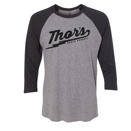 Thor's Gym - Lightning Logo - Unisex Blend Raglan