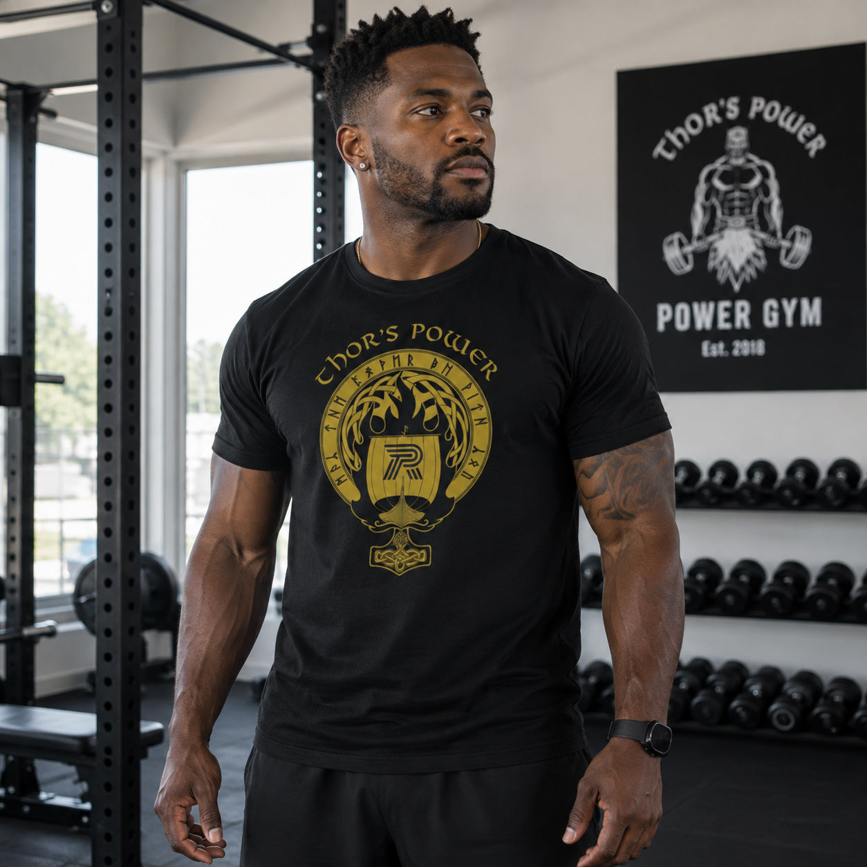 Thor's Power Viking Ship - Thor's Gym - Unisex T-Shirt