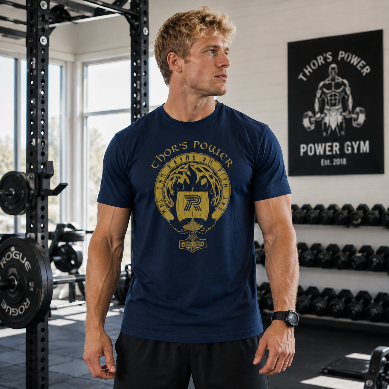 Thor's Power Viking Ship - Thor's Gym - Unisex T-Shirt
